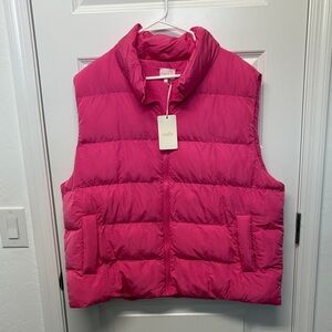 Fuchsia Puffer Vest